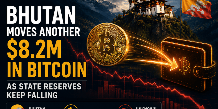 Bhutan Transfers Another $8.2M in Bitcoin as National Crypto Holdings Continue to Decline