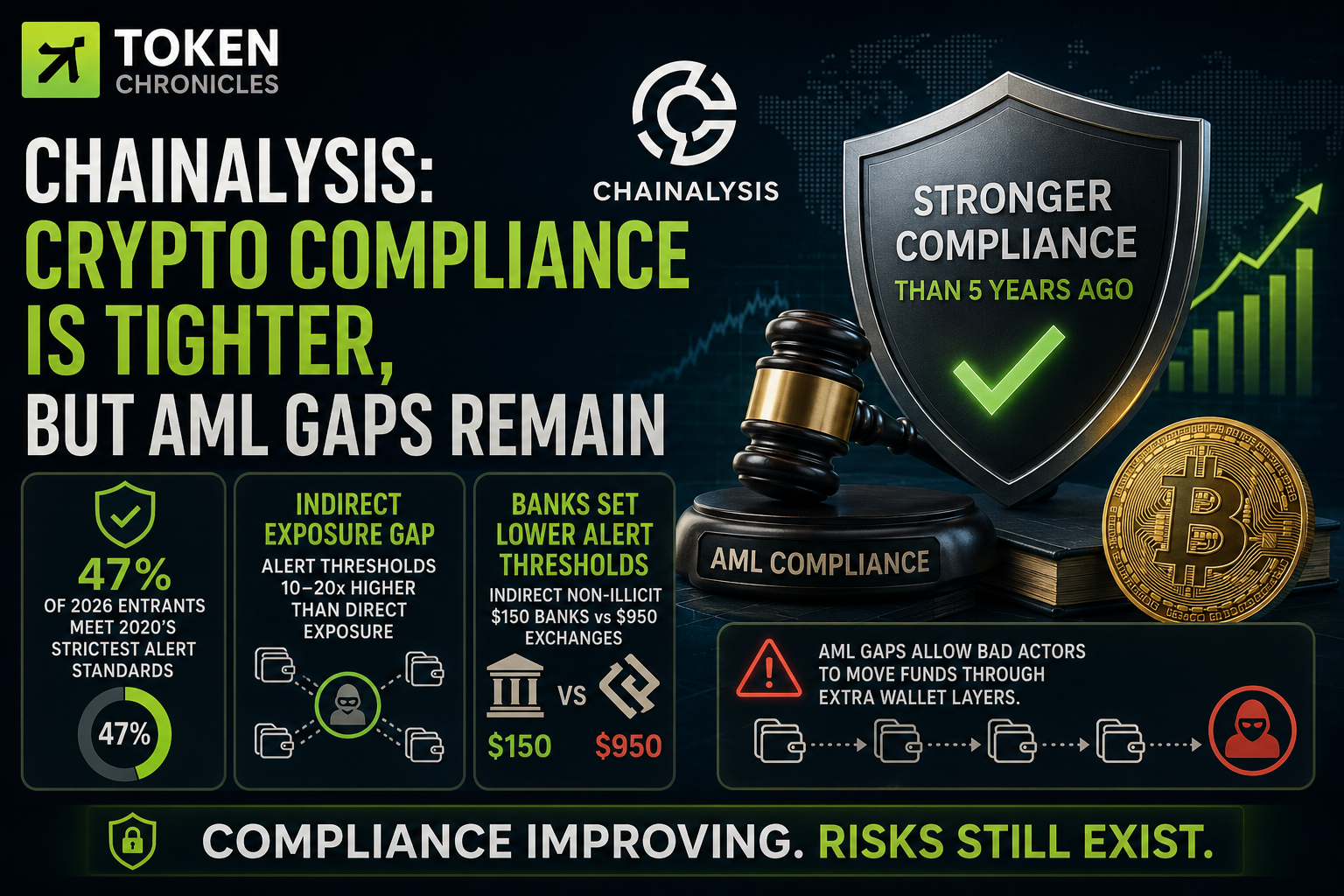 Chainalysis Says Crypto Compliance Has Improved, But AML Weaknesses Still Exist