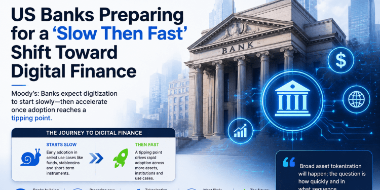 US Banks Preparing for a ‘Slow Then Fast’ Shift Toward Digital Finance: Moody’s