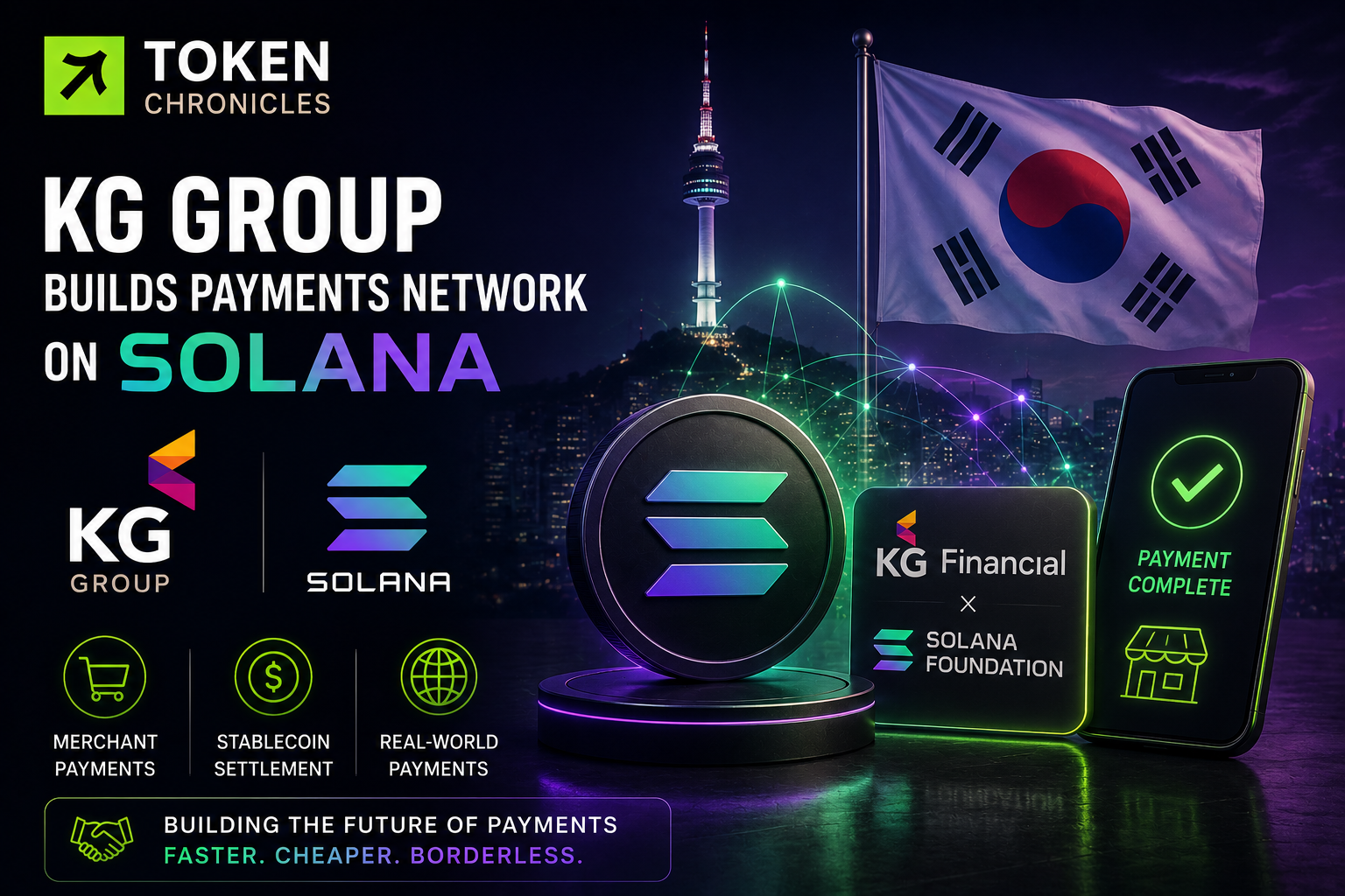 KG Group Partners With Solana to Build a Stablecoin Payment Network in South Korea