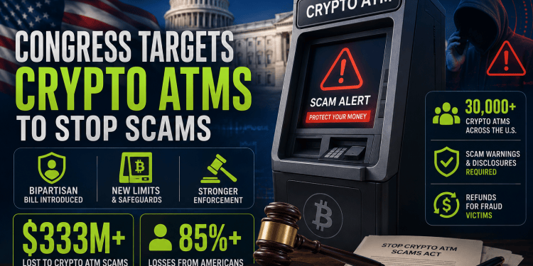 U.S. Lawmakers Move to Regulate Crypto ATMs After Americans Lose $333 Million to Fraud