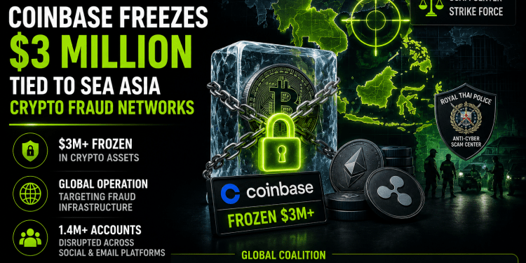 Coinbase Freezes $3 Million Linked to Southeast Asia Crypto Scam Networks in Global Anti-Fraud Crackdown