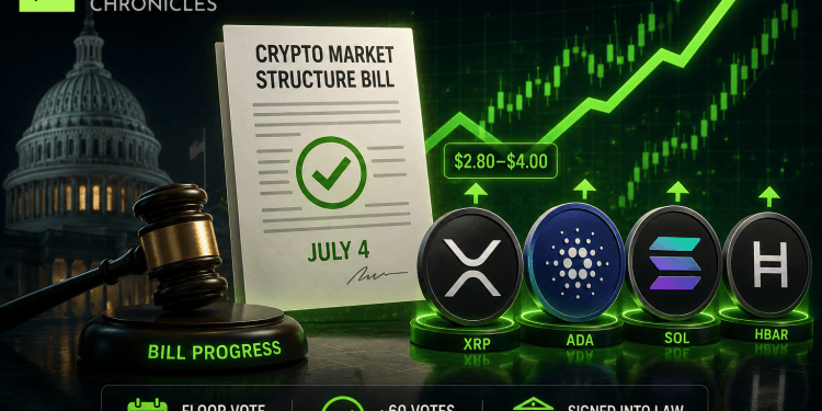 Crypto Market Eyes Potential Boost as Regulatory Bill Advances