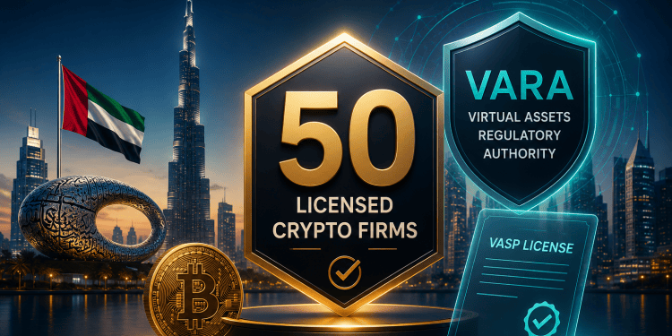 Dubai Reaches 50 Licensed Crypto Firms as VARA Expands Regulated Digital Asset Ecosystem