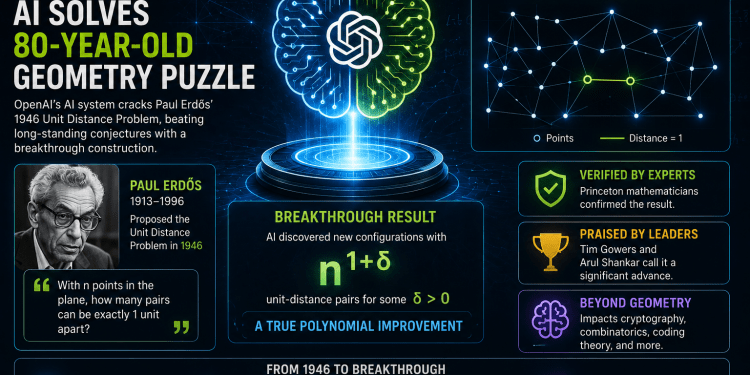AI Solves 80-Year-Old Geometry Challenge, Marking a Breakthrough for Mathematical Discovery
