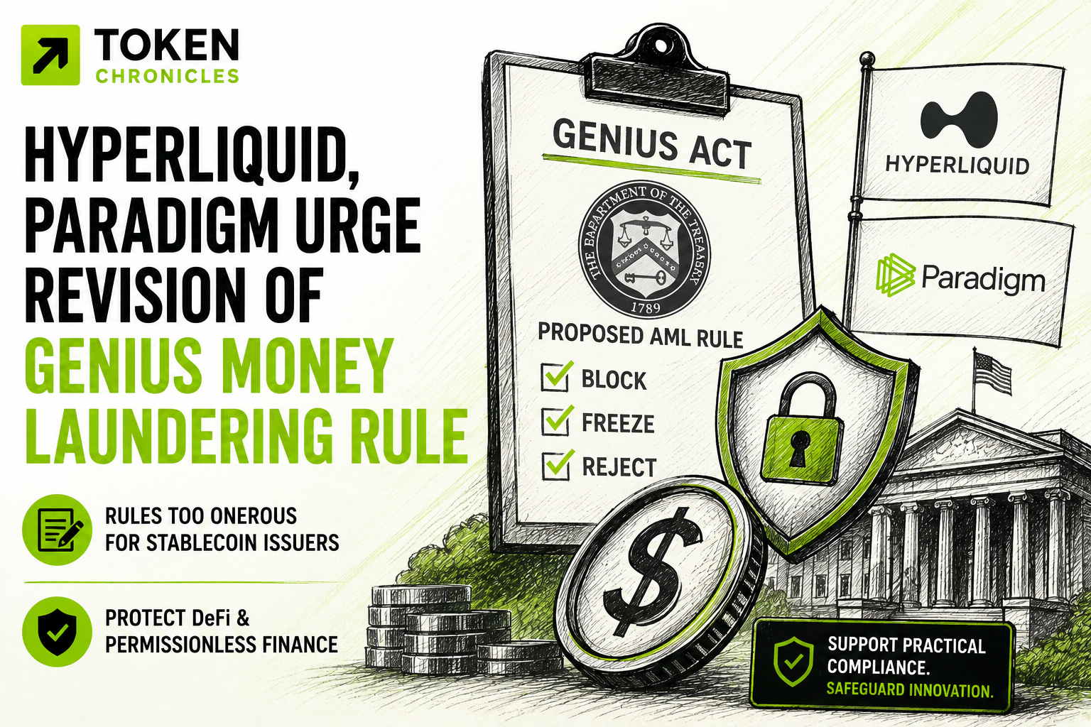 Hyperliquid and Paradigm Push Back Against Proposed GENIUS Act AML Rules
