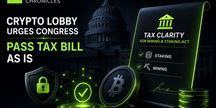 Crypto Industry Pushes Congress to Pass Staking and Mining Tax Bill Without Changes