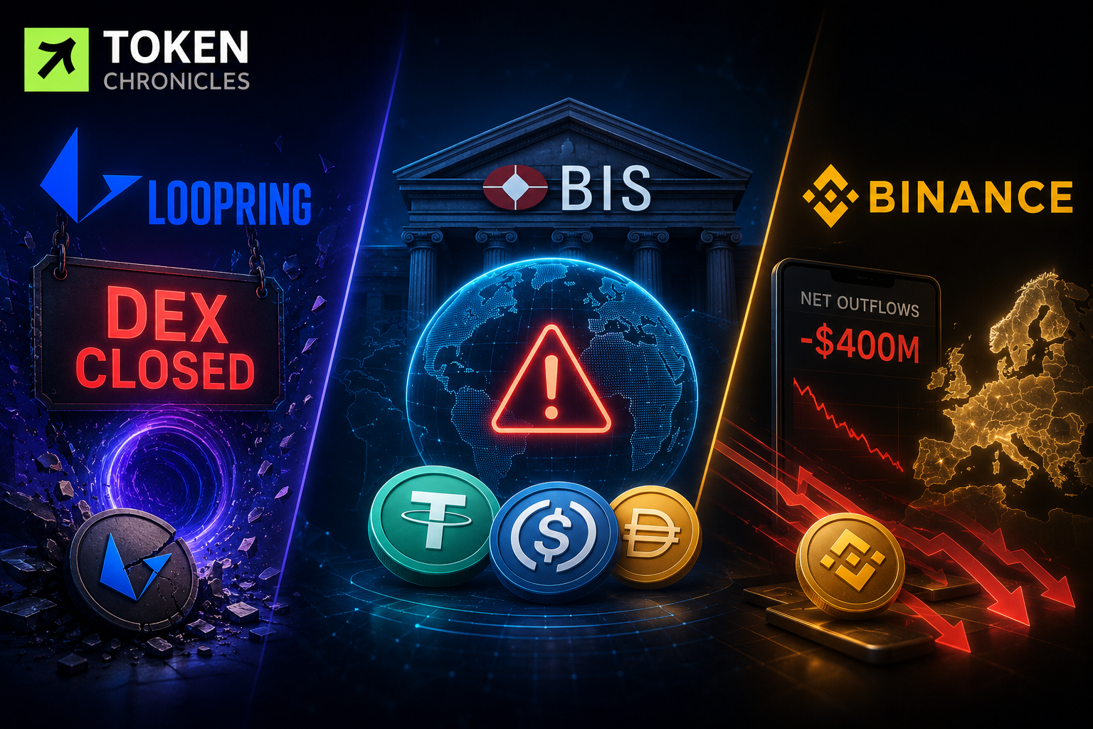 Crypto Roundup: Loopring Ends DEX Operations, BIS Flags Stablecoin Risks, Binance Sees EU Outflows