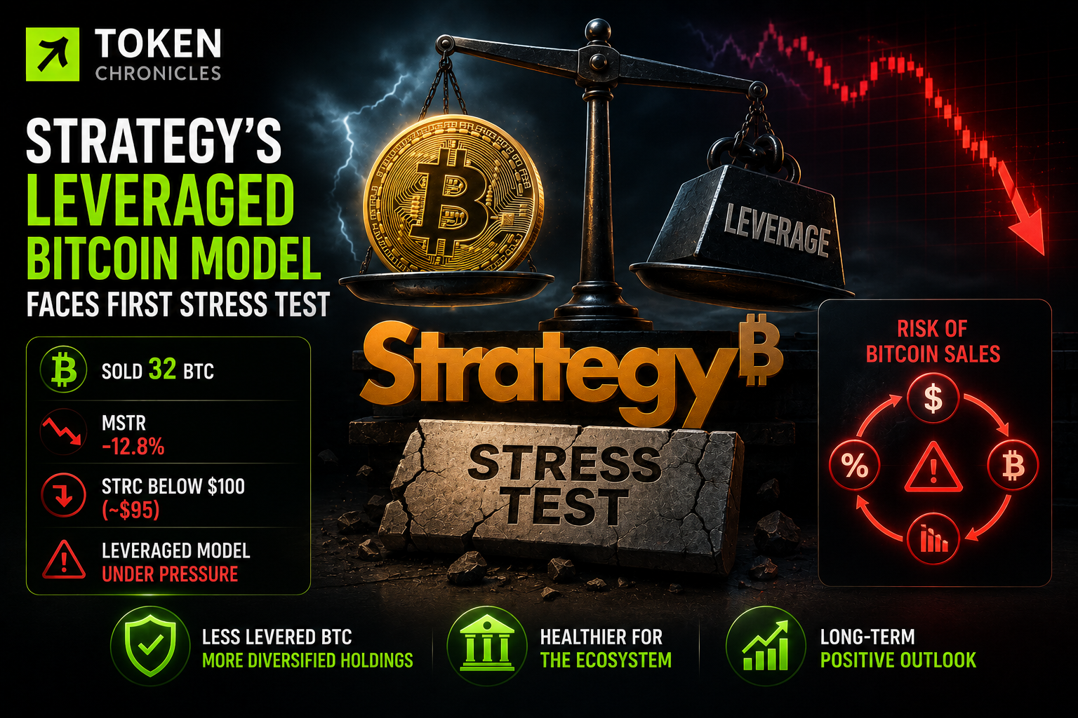 Strategy’s Leveraged Bitcoin Strategy Faces First Major Stress Test: Grayscale