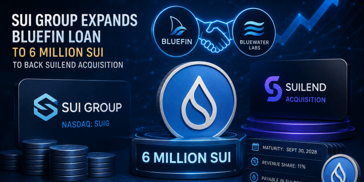 SUI Group Increases Bluefin Funding to 6 Million SUI to Support Suilend Acquisition