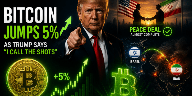 Bitcoin Surges 5% as Trump Signals Imminent Iran Deal and Asserts Control Over Middle East Negotiations