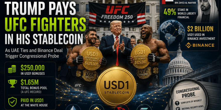 Trump-Linked Stablecoin Draws Fresh Scrutiny After UFC Payouts at White House