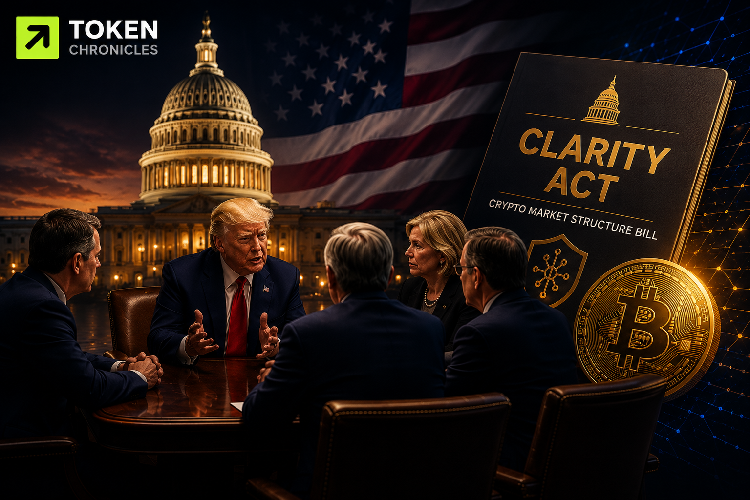 Trump hosts key senate meeting to advance CLARITY Act