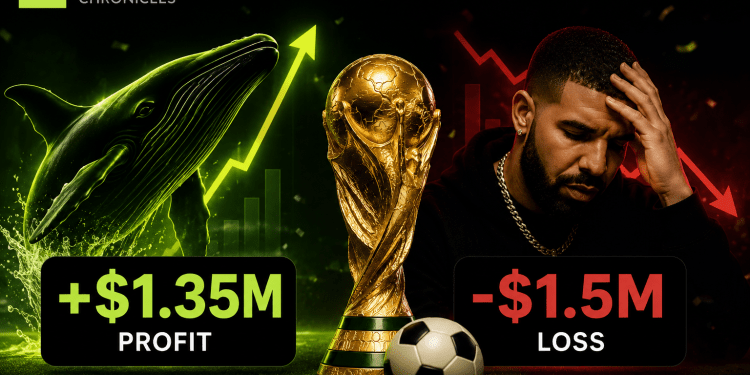 World Cup final delivers $1.35M profit for Polymarket Whale as Drake loses $1.5M bet