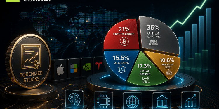 Tokenized stocks market expands beyond crypto as AI, Tech and ETFs gain ground
