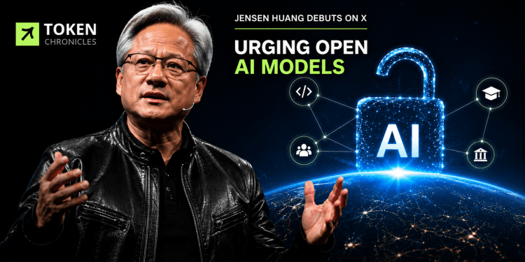 NVIDIA CEO Jensen Huang Makes X Debut With Push for Open AI Models