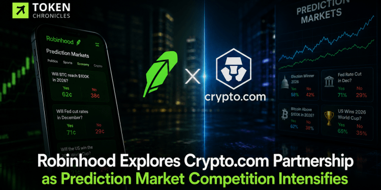 Robinhood explores Crypto.com partnership as prediction market competition intensifies