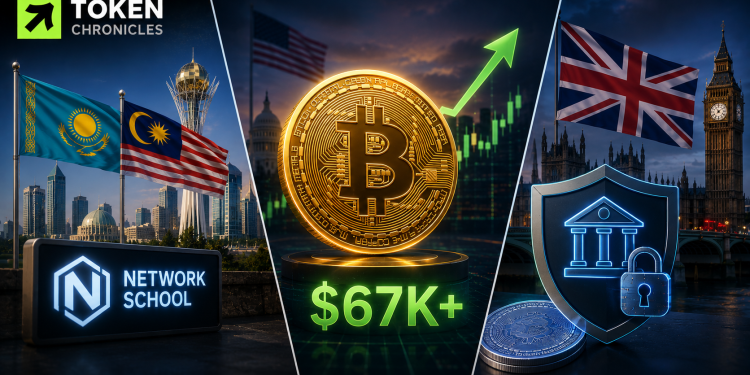 Crypto Today: Network School eyes Kazakhstan, Bitcoin reclaims $67K, UK probes crypto banking barriers