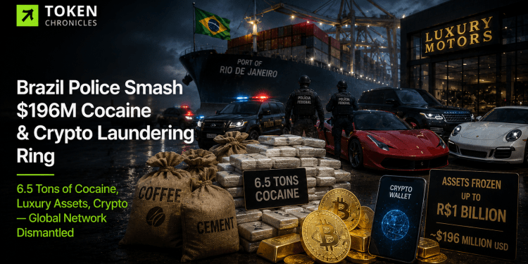 Brazilian Police dismantle $196 Million crypto-backed cocaine money laundering network