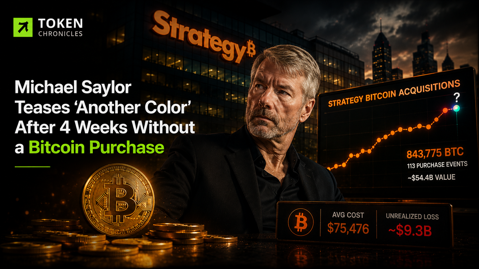 Michael Saylor hints at fresh strategy move as Bitcoin buying pause continues