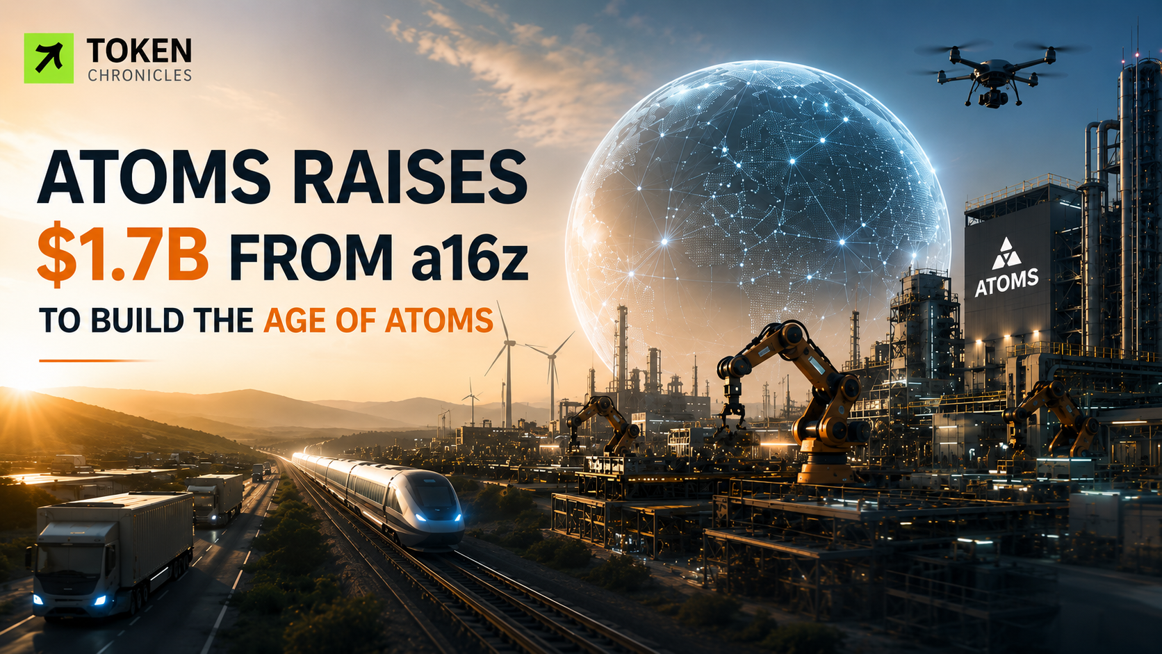 ATOMS Raises $1.7 Billion From a16z to Build the Infrastructure for the “Age of Atoms”