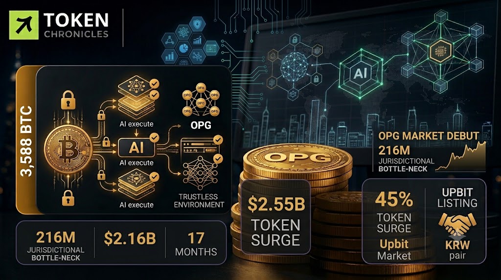 Upbit Lists OpenGradient (OPG), Token Surges 45% Following KRW Market Debut