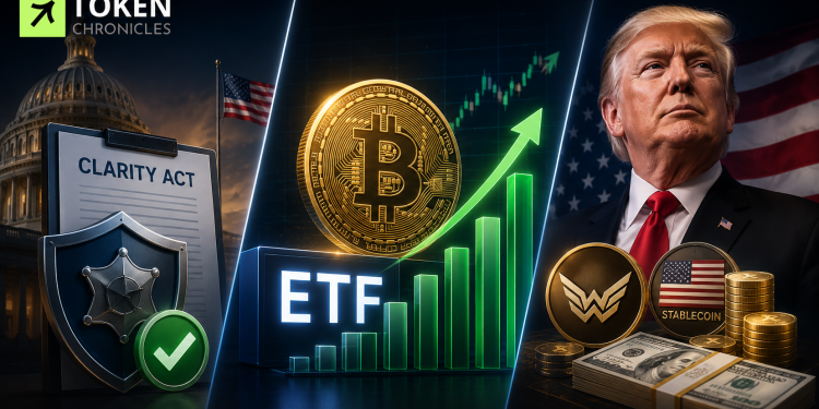 CLARITY Act Opposition Softens, Trump Defends Crypto Earnings, Bitcoin ETFs See Strongest Inflows Since May