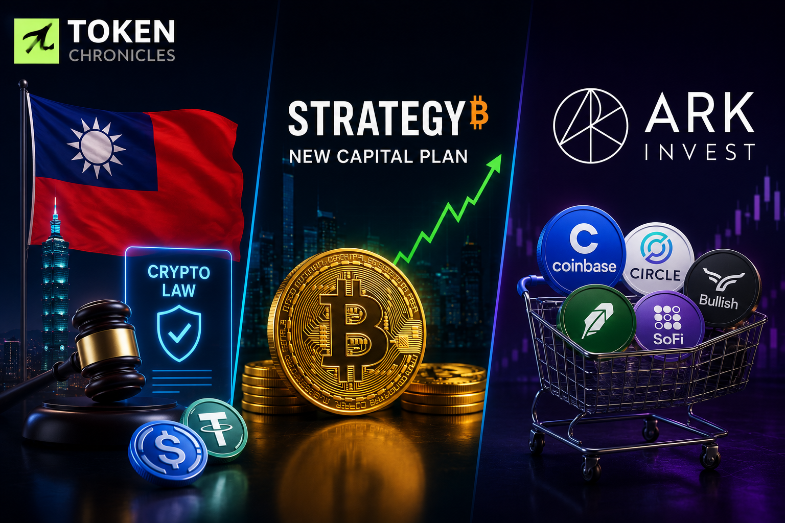 Crypto Daily: Taiwan Regulates Crypto, Strategy’s Bitcoin Plan Divides Investors, ARK Buys the Dip