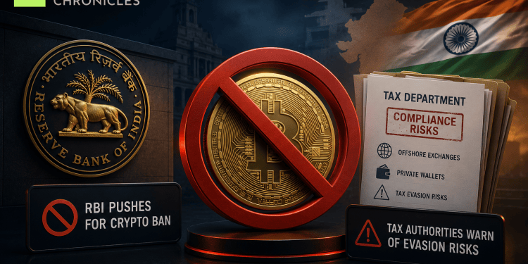 India Moves Toward Tougher Crypto Controls as RBI Pushes for Ban and Tax Authorities Raise Compliance Concerns