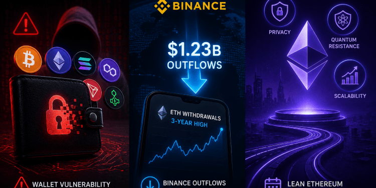 Crypto Daily: Wallet Security Flaw Exposes Users, Binance Records $1.2B Outflows, Vitalik Unveils Ethereum Roadmap