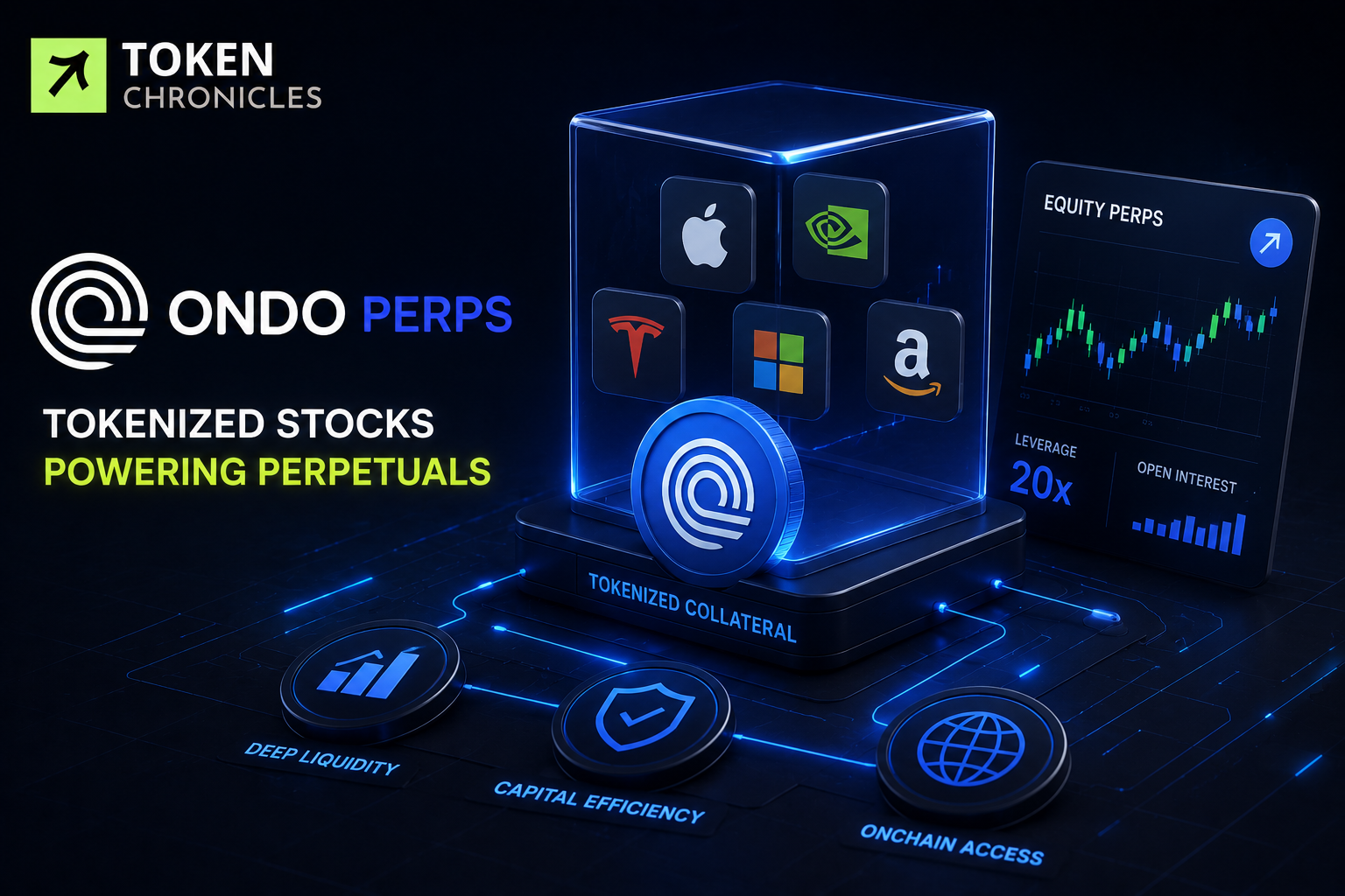 Ondo Perps Launches Tokenized Stocks as Collateral, Bringing Wall Street-Style Trading Onchain