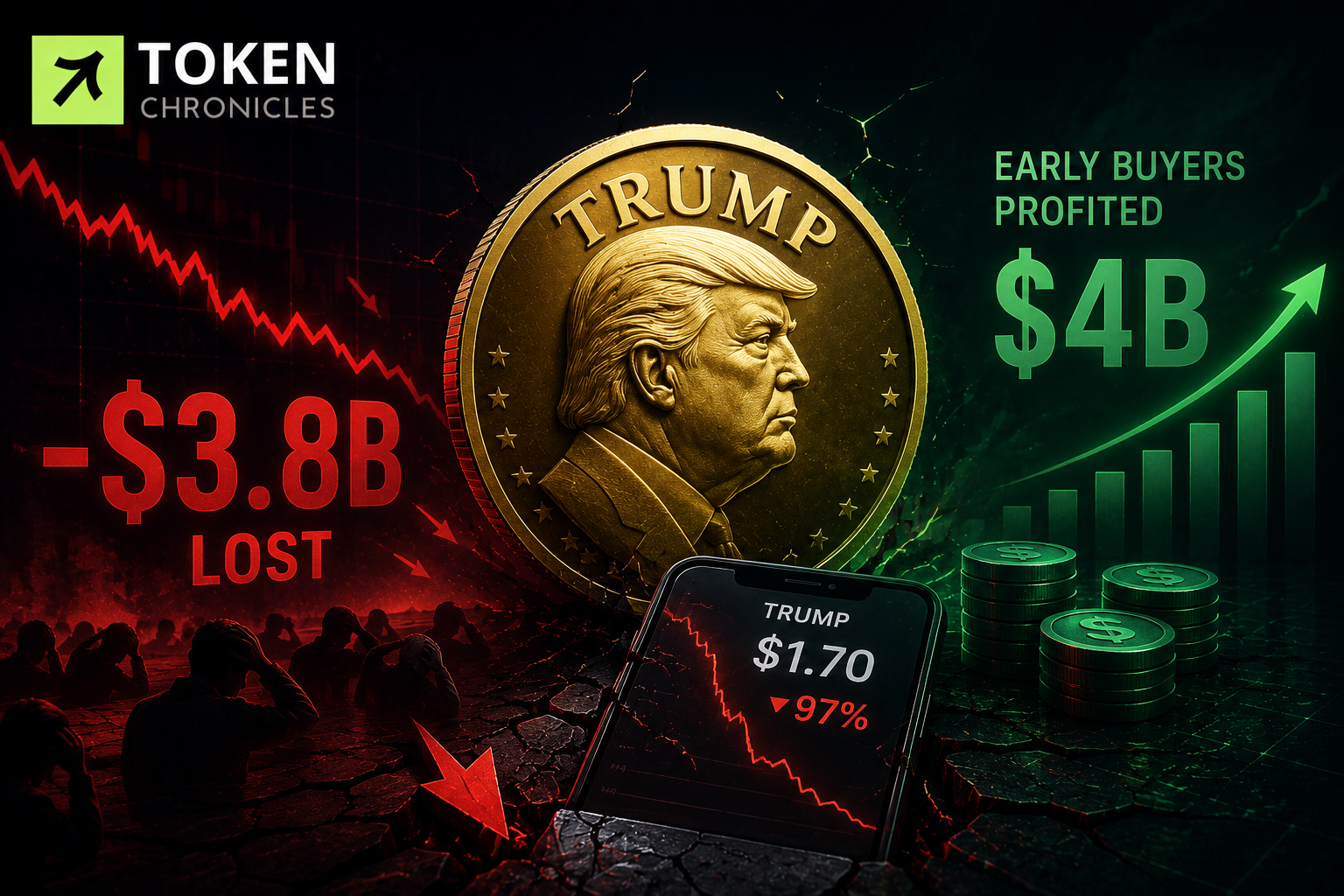Trump Memecoin Investors Lose $3.8 Billion as Early Buyers Capture Most Gains