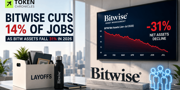 Bitwise Cuts 14% of Workforce as BITW Assets Fall 31% in 2026