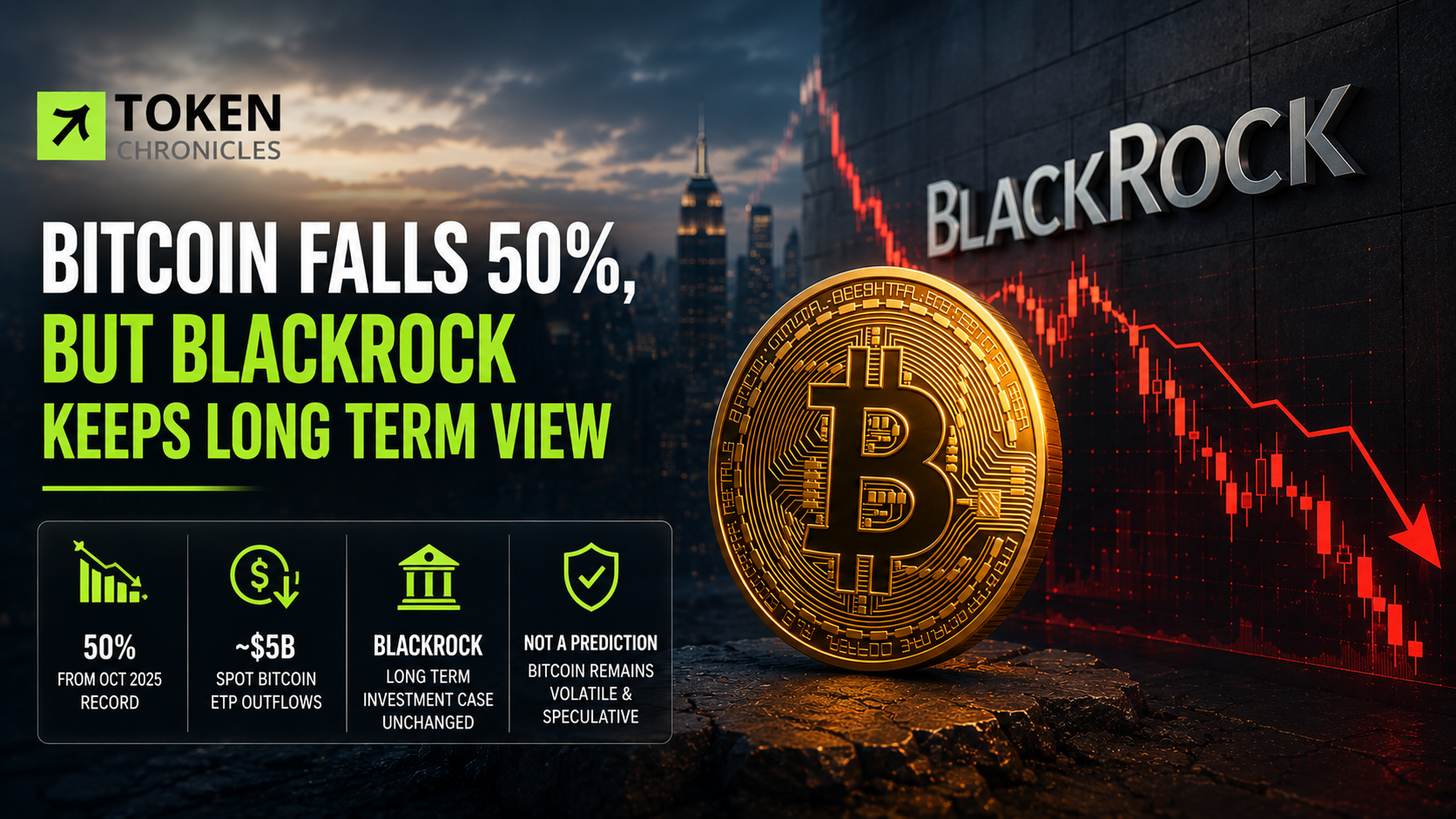 Bitcoin Falls 50%, but BlackRock Maintains Its Long-Term Investment Case