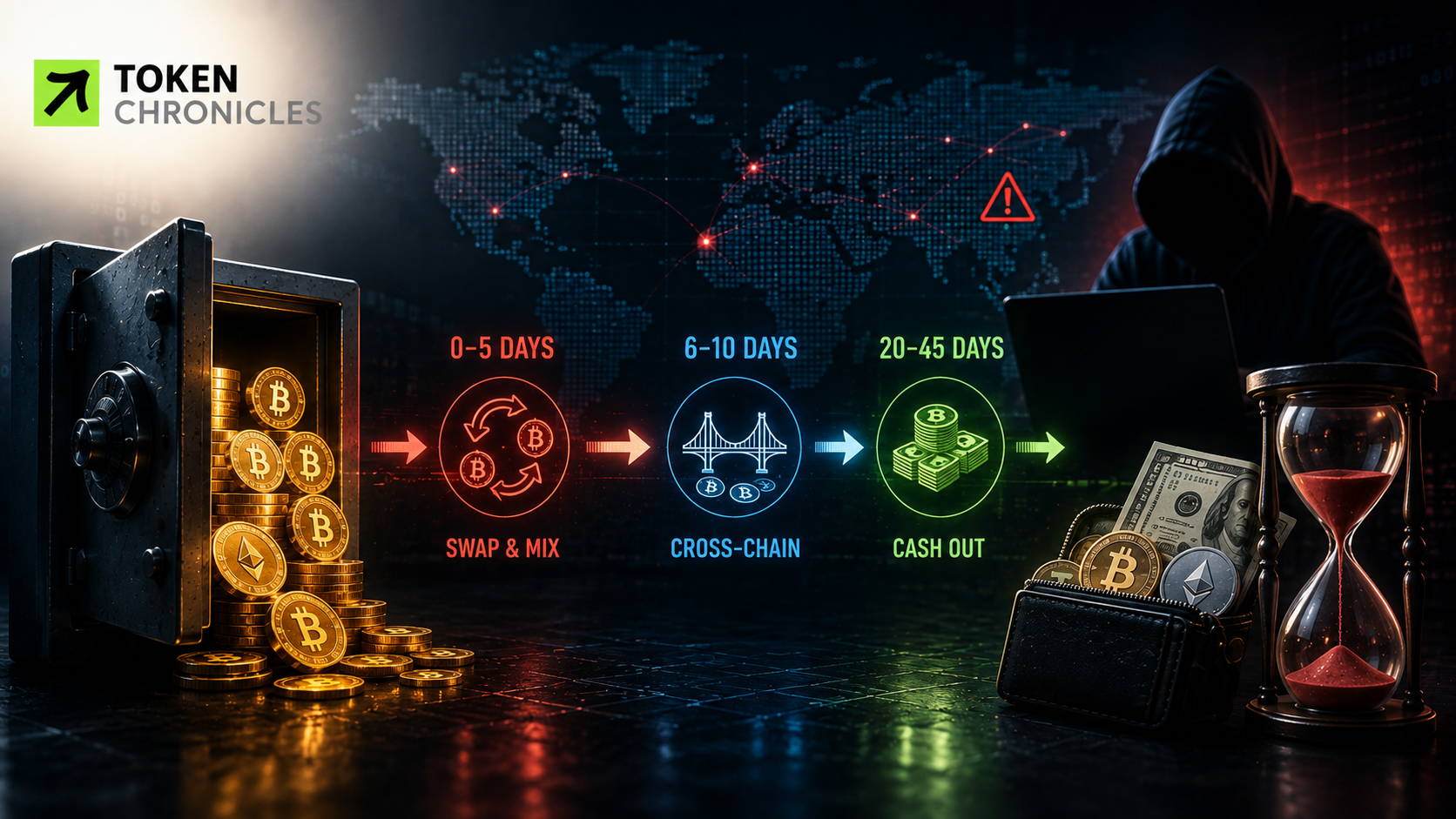 Where Stolen Crypto Goes: Inside the 45-Day Laundering Cycle