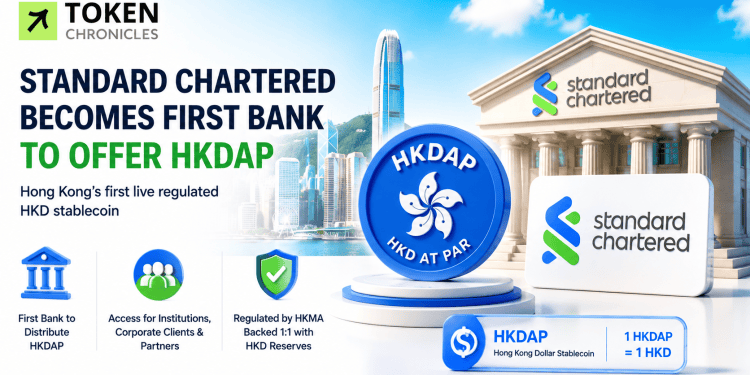 Standard Chartered Becomes First Bank to Distribute Hong Kong’s HKDAP Stablecoin