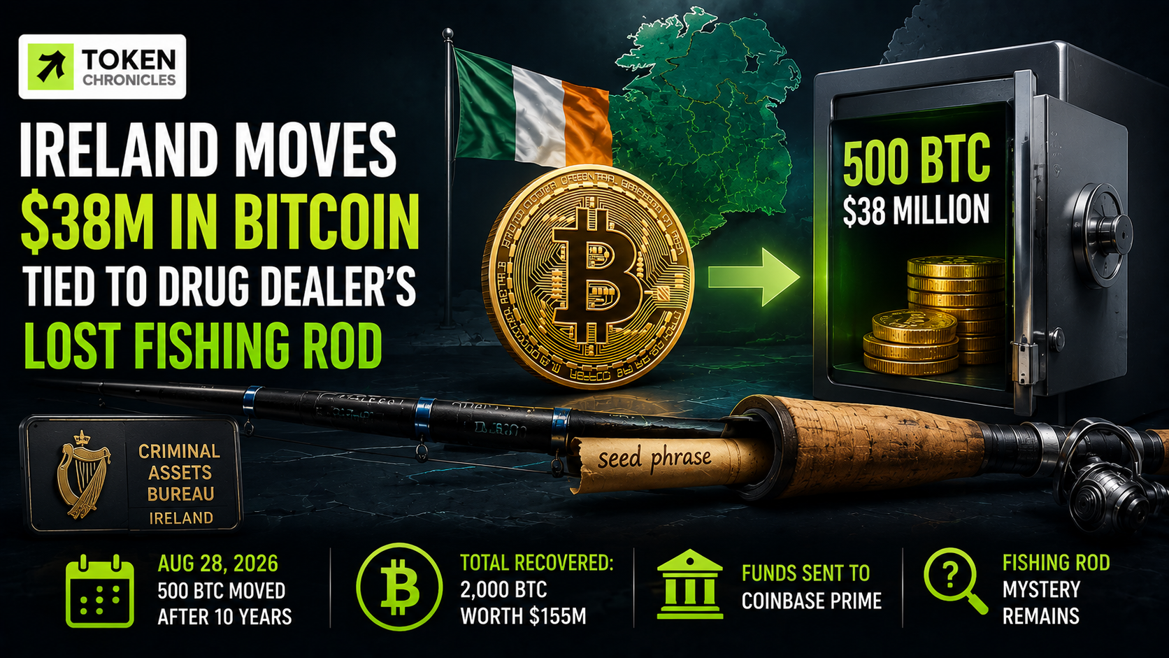 Ireland Moves Another $38M in Bitcoin Linked to Convicted Cannabis Dealer