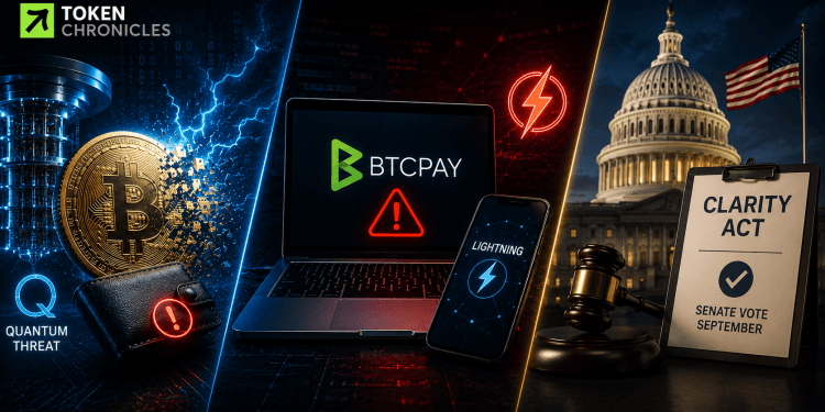Crypto Today: Quantum Threats, BTCPay Exploit and CLARITY Act Vote Dominate Headlines
