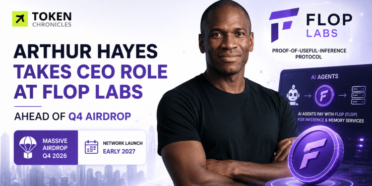 Arthur Hayes Takes CEO Role at Flop Labs Ahead of Q4 2026 Airdrop