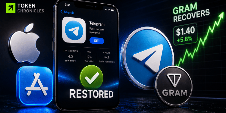 Apple Restores Telegram to App Store After Temporary Removal, Gram Token Recovers