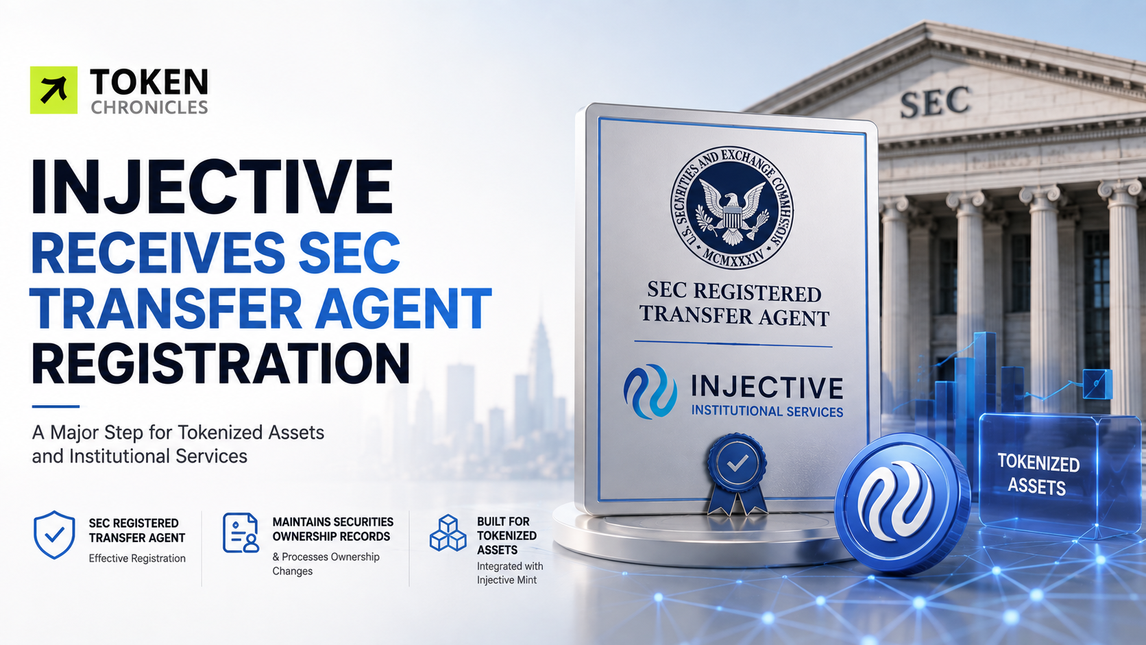 Injective Affiliate Secures SEC Registration as Transfer Agent for Institutional Services