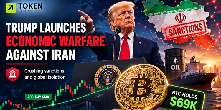 Trump Escalates Economic Pressure on Iran as Bitcoin Holds Near $69K