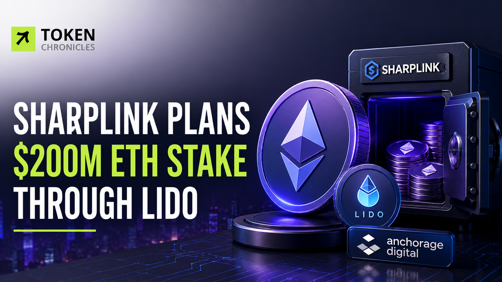 SharpLink Plans $200M Ethereum Staking Allocation Through Lido