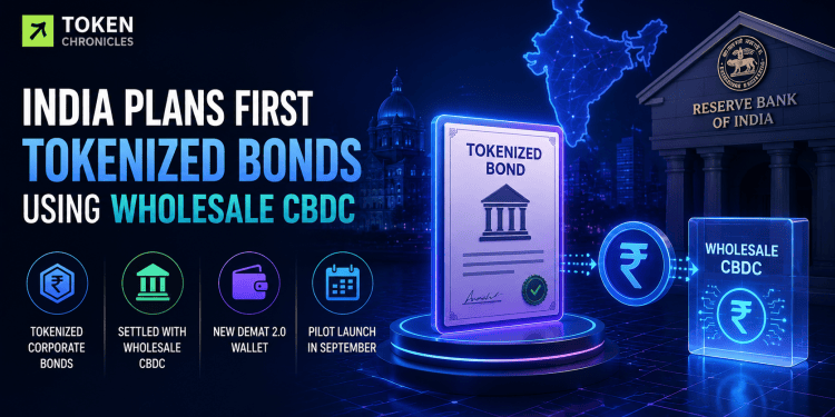 India Eyes First Tokenized Corporate Bond Pilot Using Wholesale CBDC