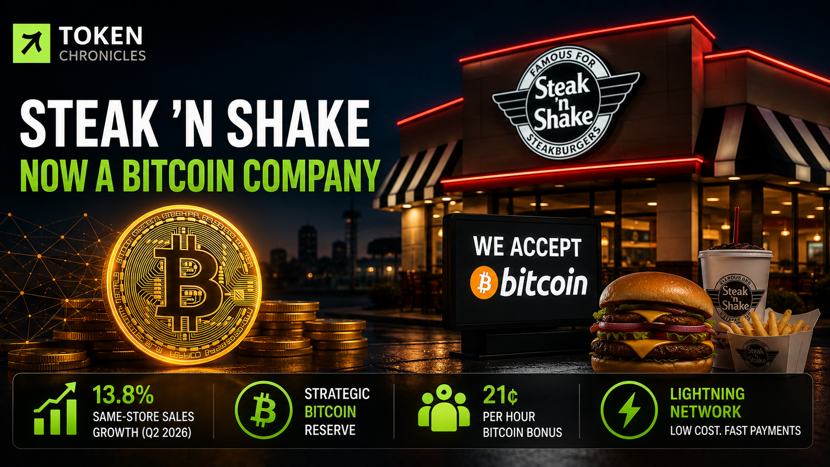 Steak ‘n Shake Embraces Bitcoin as Sales Rise and Crypto Strategy Expands