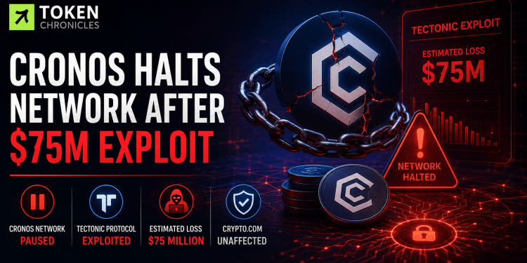 Cronos Halts Blockchain After Tectonic Exploit Puts Estimated $75 Million at Risk