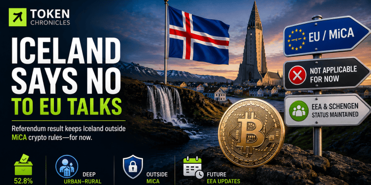 Iceland Rejects EU Talks, Keeping MiCA Crypto Rules at Arm’s Length