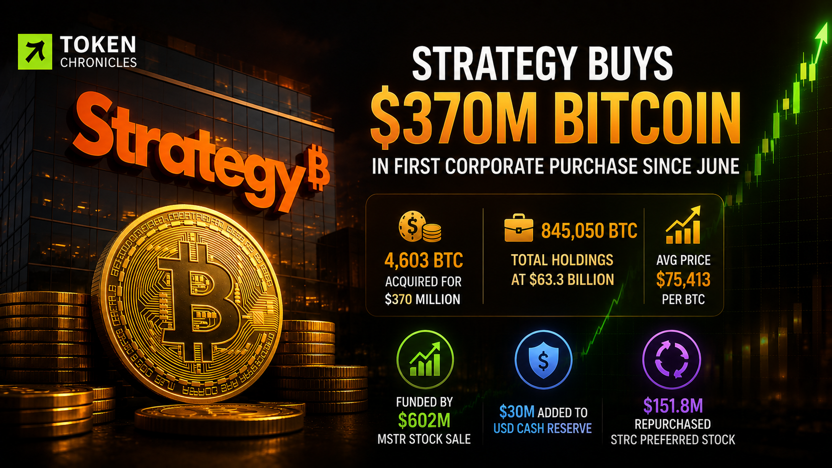 Strategy Resumes Bitcoin Buying With $370 Million Purchase