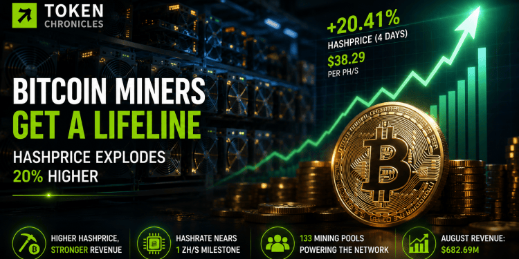 Bitcoin Miners Get Relief as Hashprice Jumps 20%
