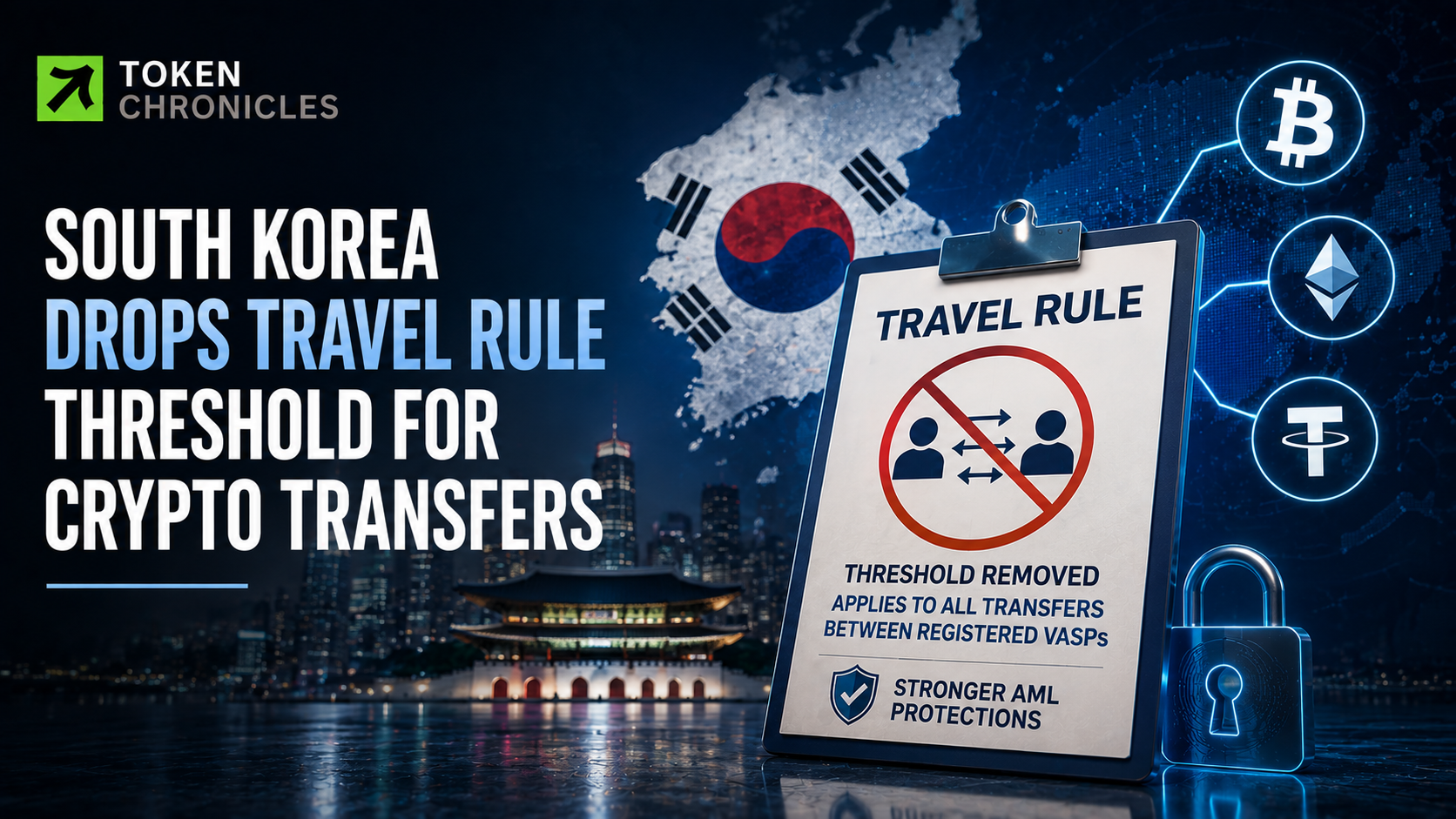 South Korea Removes 1 Million Won Threshold for Crypto Travel Rule